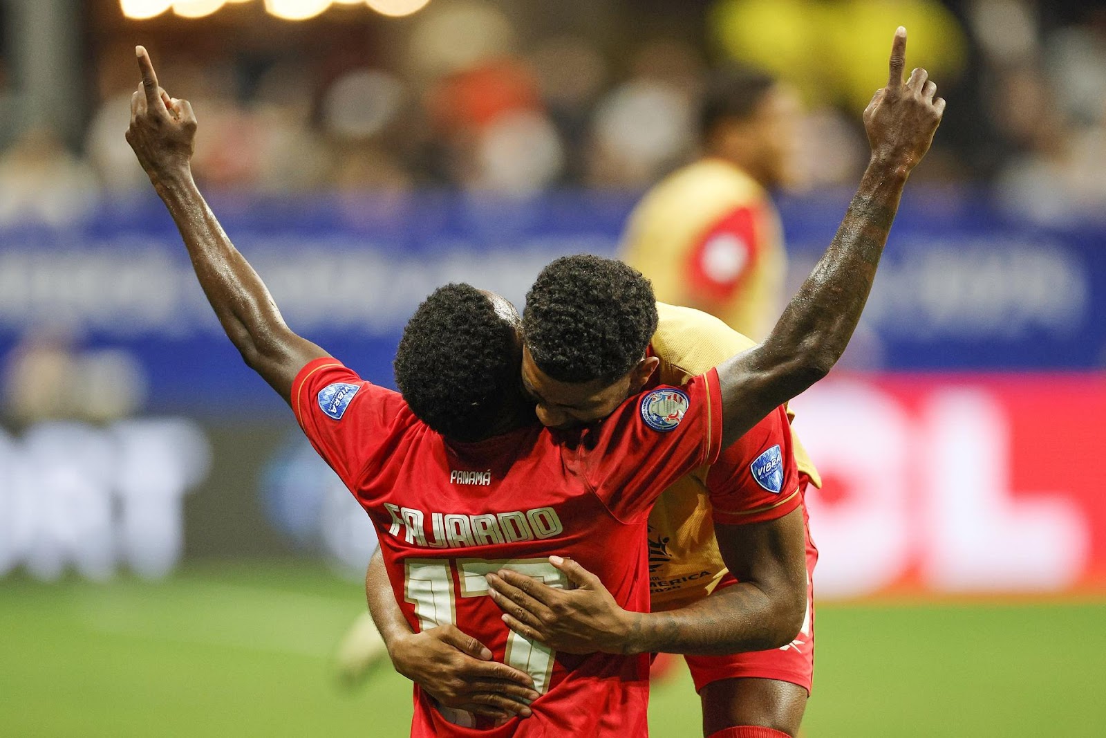 Celebración de jugadores de Panamá en la Copa América 2024.