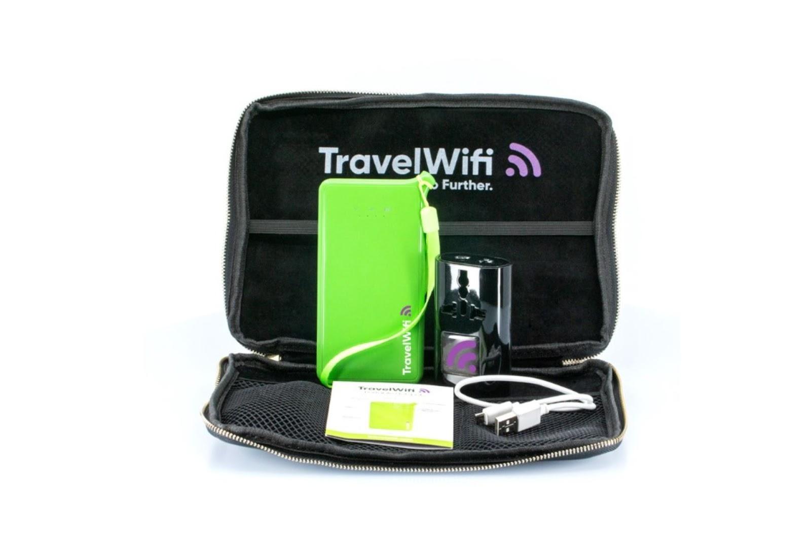 Este es un ejemplo de un kit de viaje para tener internet en europa con un Pocket WiFi