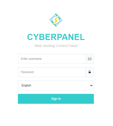 CyberPanel Login Page | BigCloudy KB 