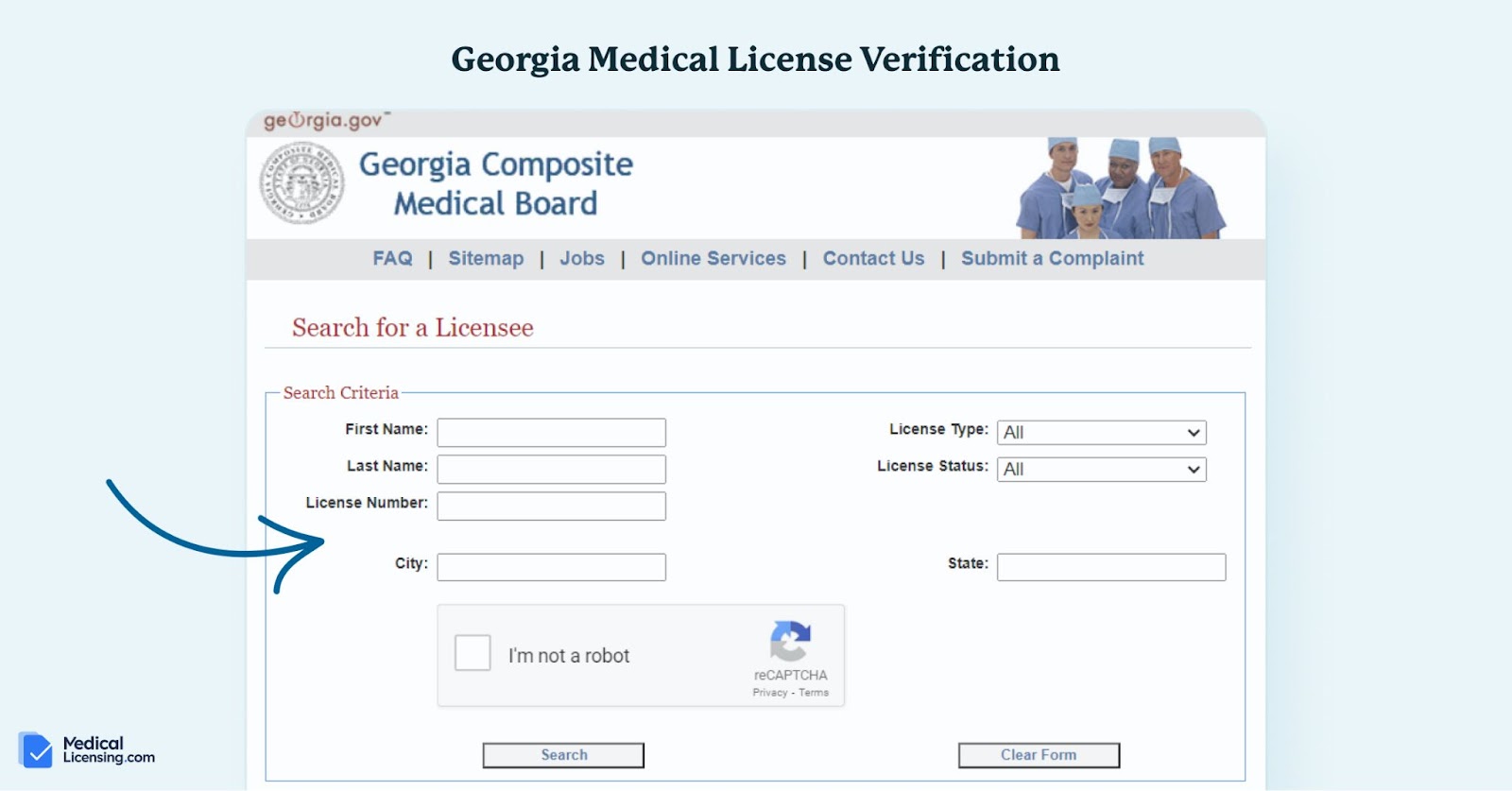 georgia medical license lookup