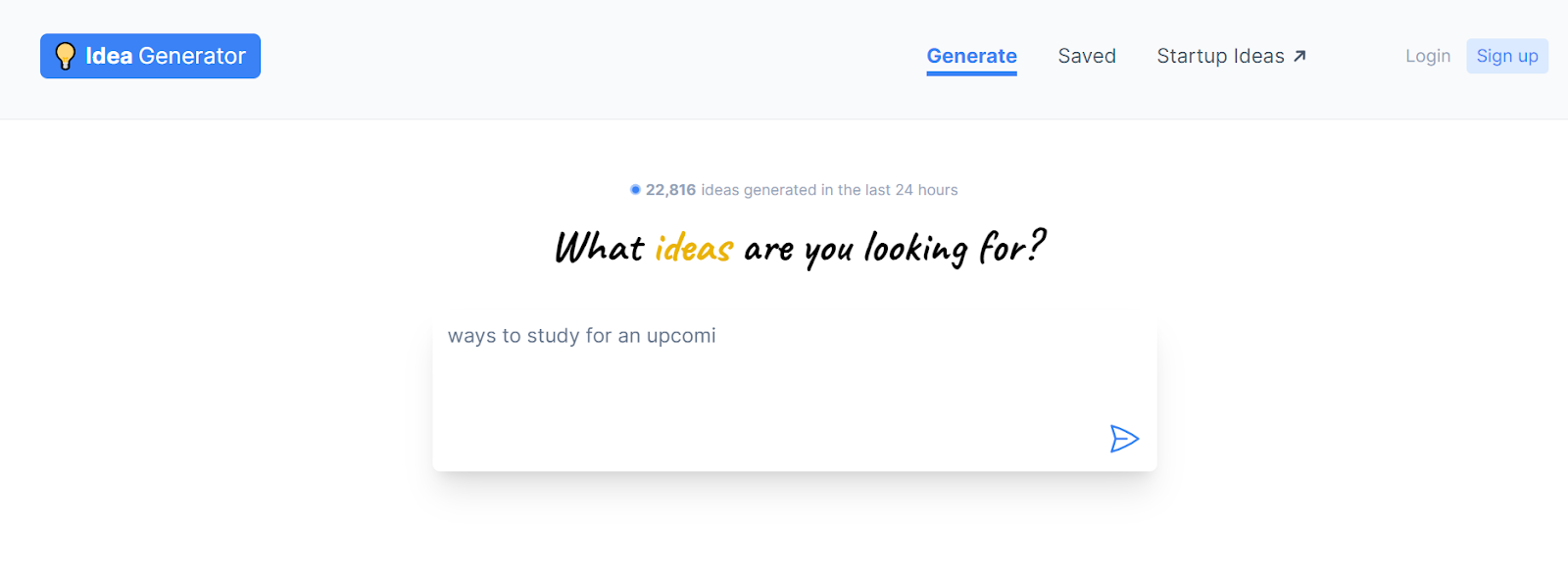 Idea Generator AI