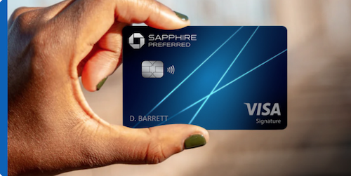 The Chase Sapphire Preferred Visa card, featuring 60,000 points after spending $4,000 in the first three months. 