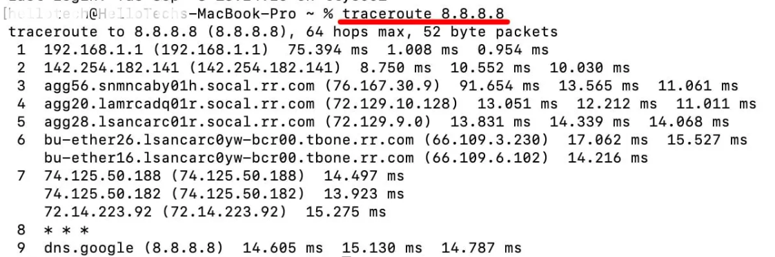 Run a Traceroute on macOS