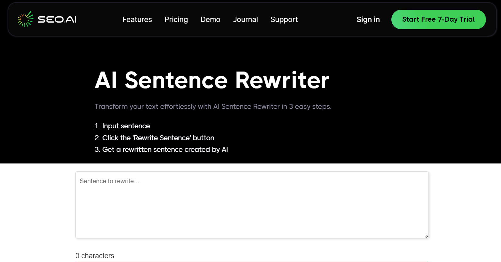 SEO.ai Sentence Rewriter