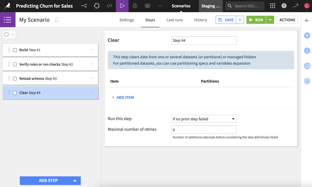 Use scenarios to automate manual data tasks.