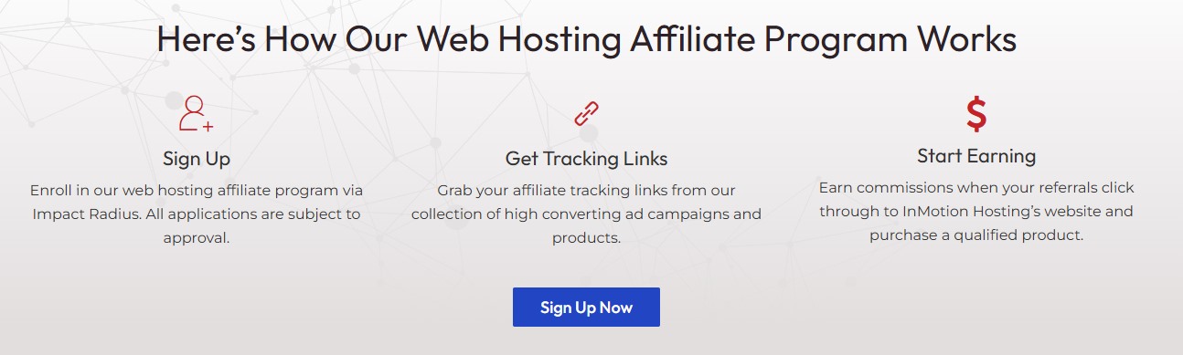 affiliate payment structure of inmotion hosting