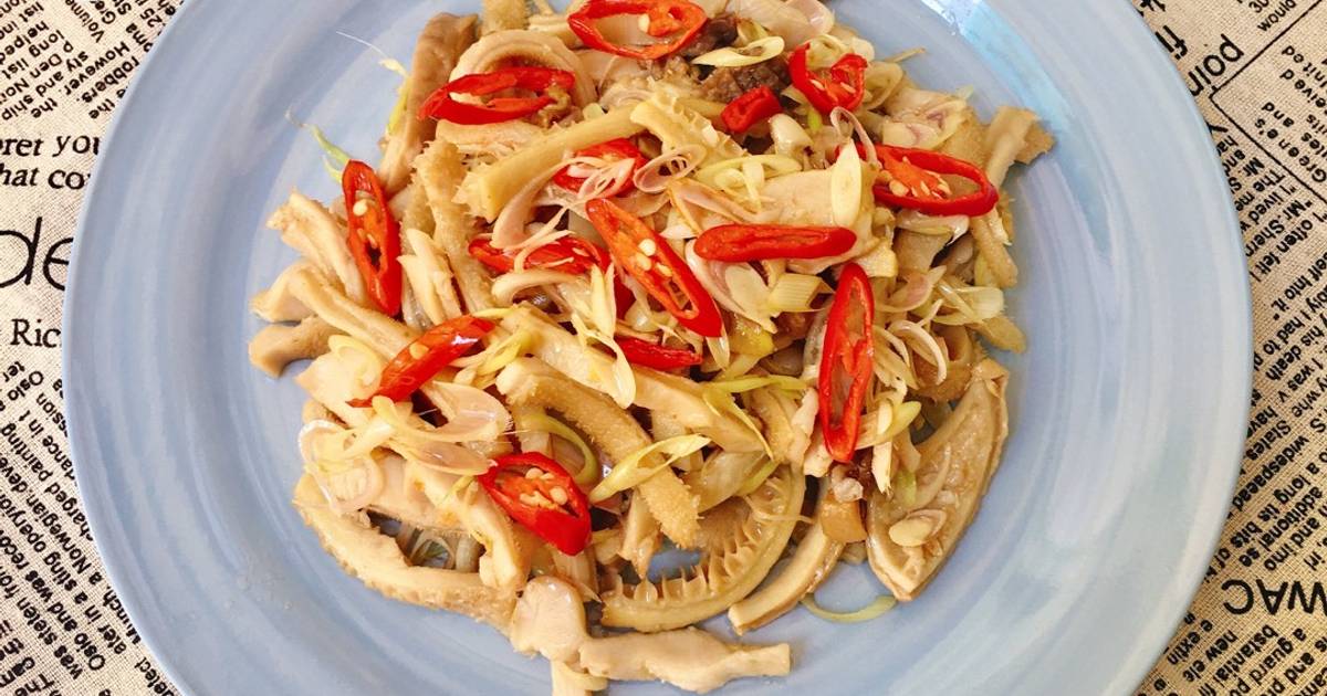 Tổ ong bò xào sả ớt