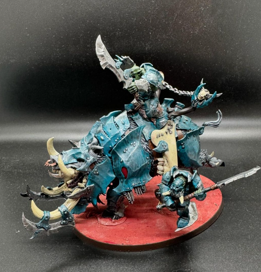 A toy figurine of a warrior Description automatically generated