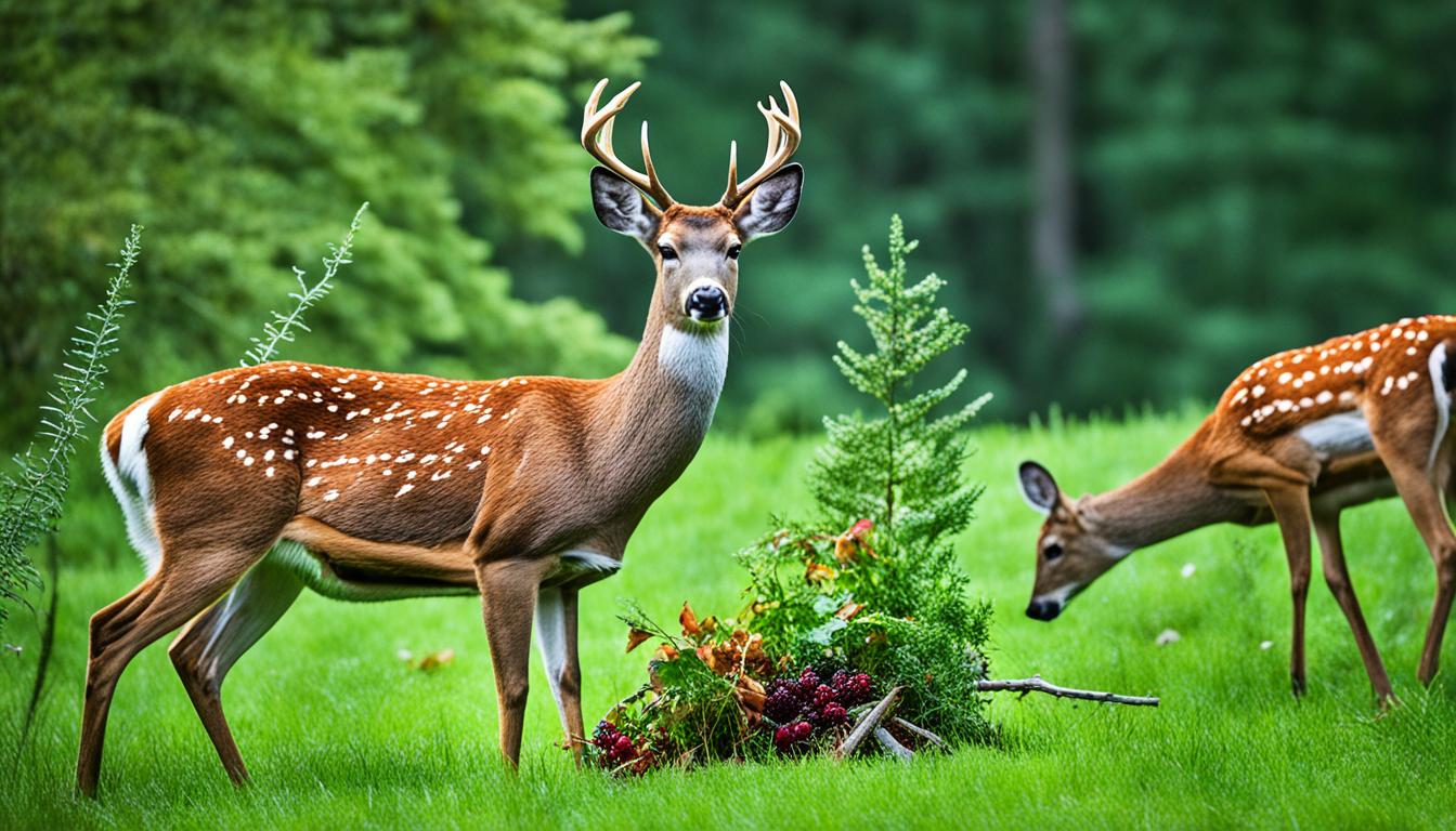 how much does a deer eat in a day