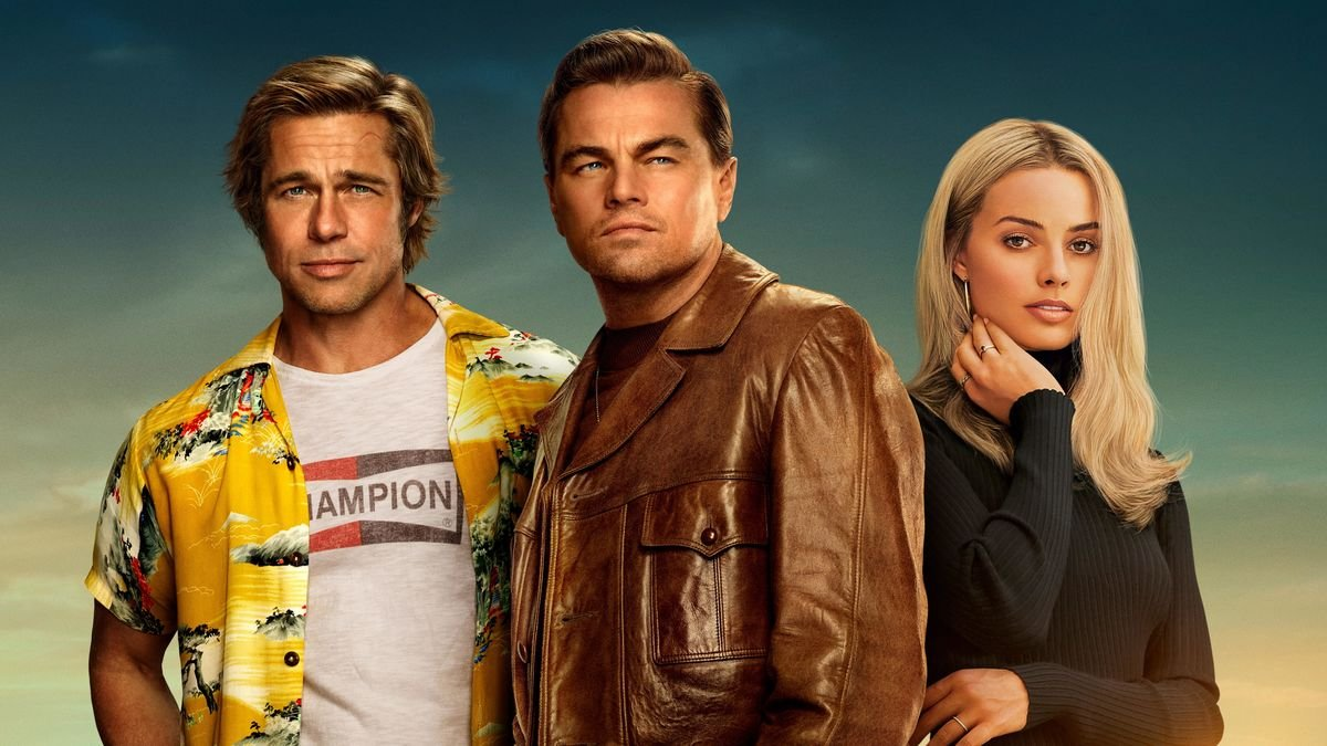 Brad Pitt, Leonardo DiCaprio y Margot Robbie en Once Upon a Time in Hollywood.