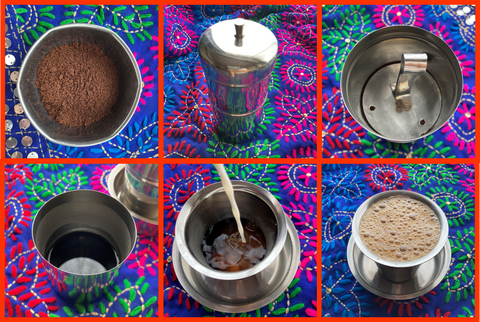 south indian coffee making