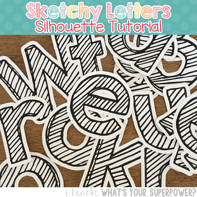 Looking for some classroom DIY ideas that you can create with your Silhouette Cameo?! Head on over to check out these back to school silhouette projects, classroom décor designs and classroom organization ideas! Plus, learn how to cut letters for your bulletin board using any font from your computer and your Cameo!