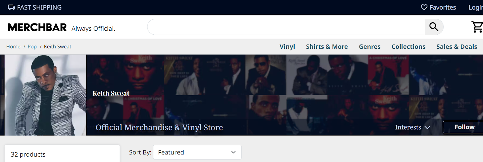 Keith Sweat Merchandise Store