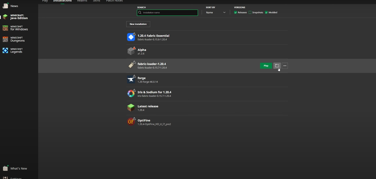 Optifabric for minecraft download 2024 latest 