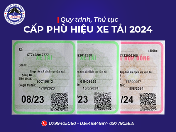 quy trinh, thu tuc cap phu hieu xe tai 2024