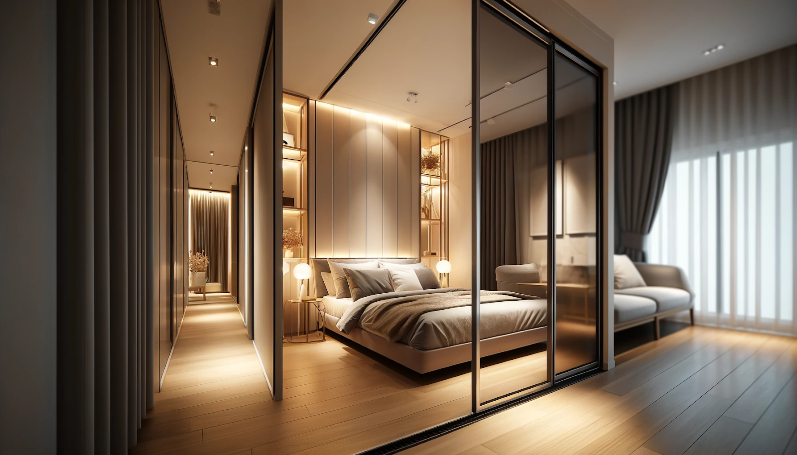 Sliding Doors: Ideal for Smaller Bedrooms 
