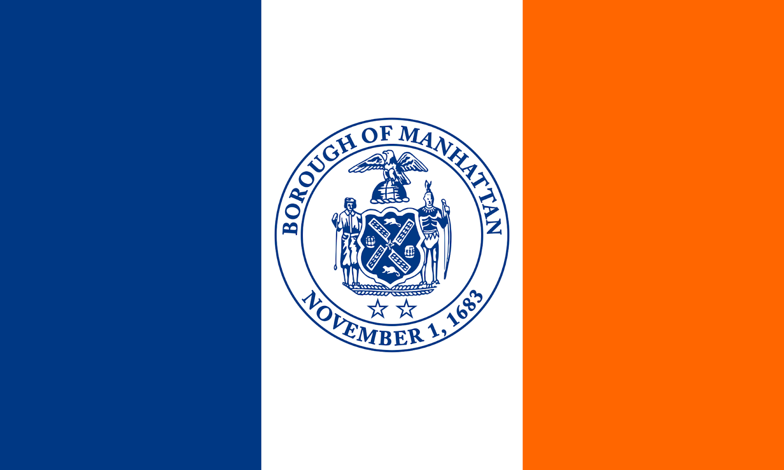 Manhattan Borough Flag Icon