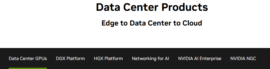 NVIDIA Data Center – AI infrastructure, GPU acceleration for deep learning, high-performance computing