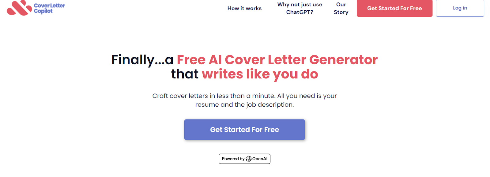 CoverLetterCopilot.ai AI Cover Letter Generator