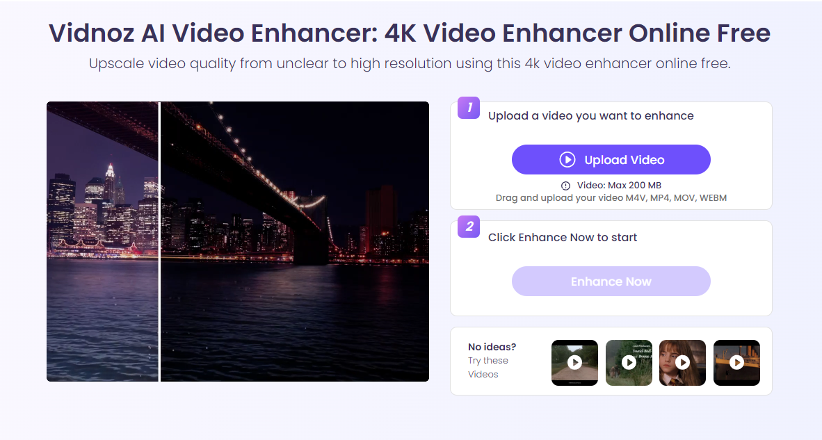 Vidnoz AI: Easily & Quickly Converting Videos to 1080p, Online Free