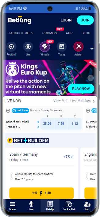 BetKing mobile app