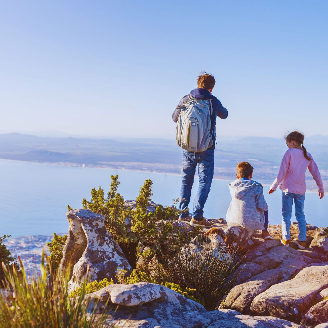 family hiking