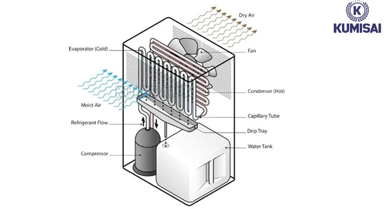 Công nghệ hút ẩm hiện đại, hiệu quả cao