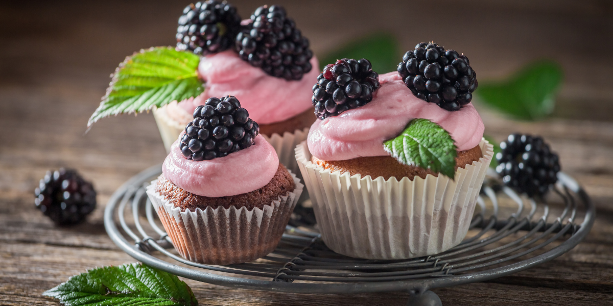 Blackberry Cabernet Cupcakes