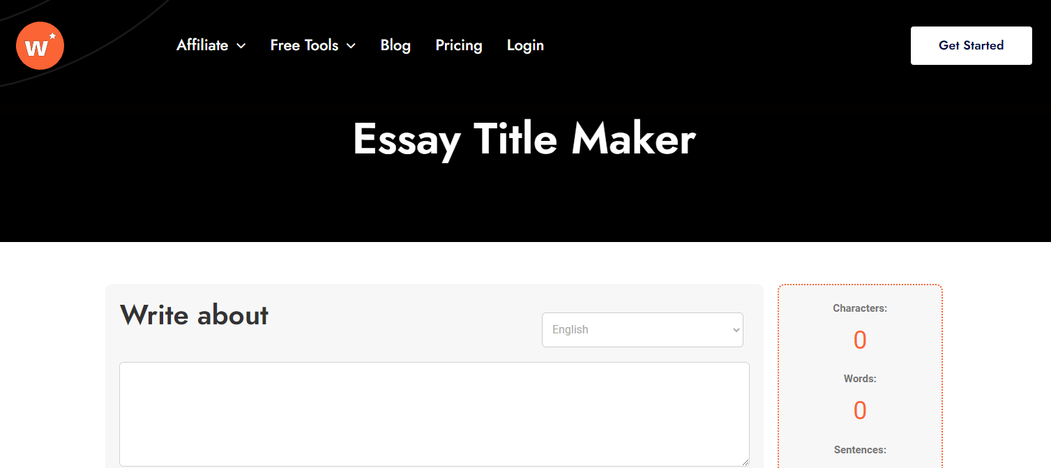 Writecream’s Essay Title Maker