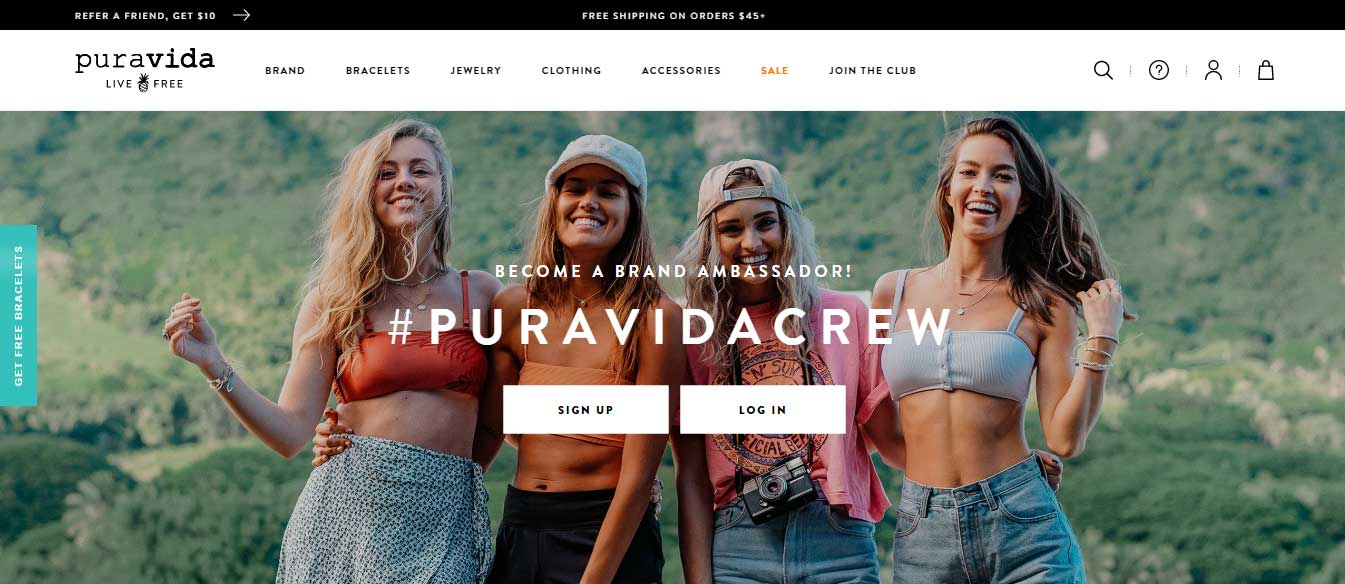 pura vida ambassador program example