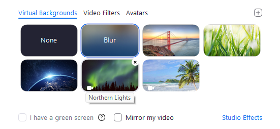 Zoom's virtual background feature
