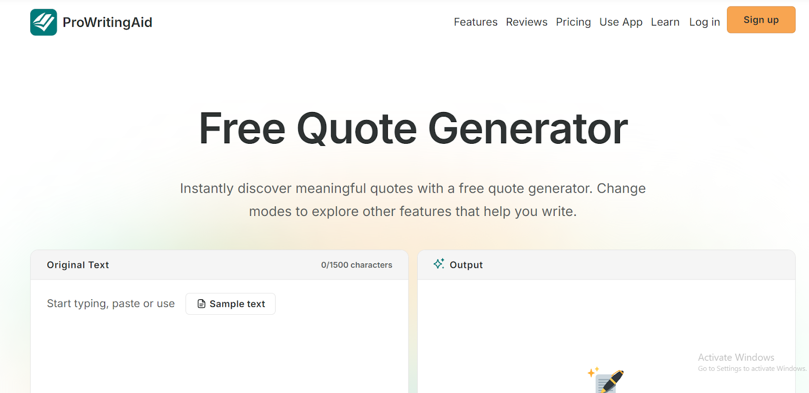 ProWritingAid Quote Generator