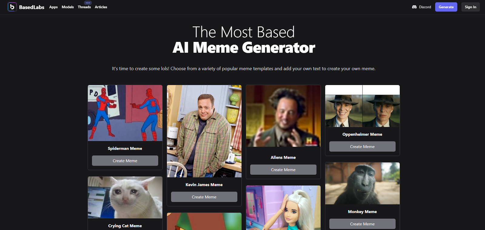 Based AI Meme Generator