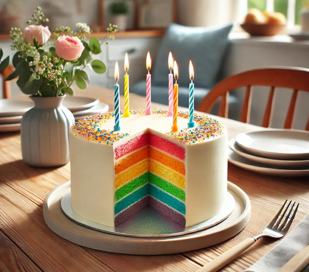 Rainbow Birthday Cake