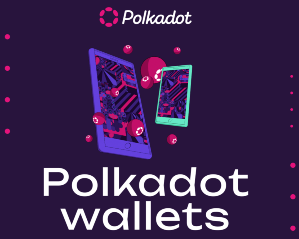 Polkadot wallets poster.