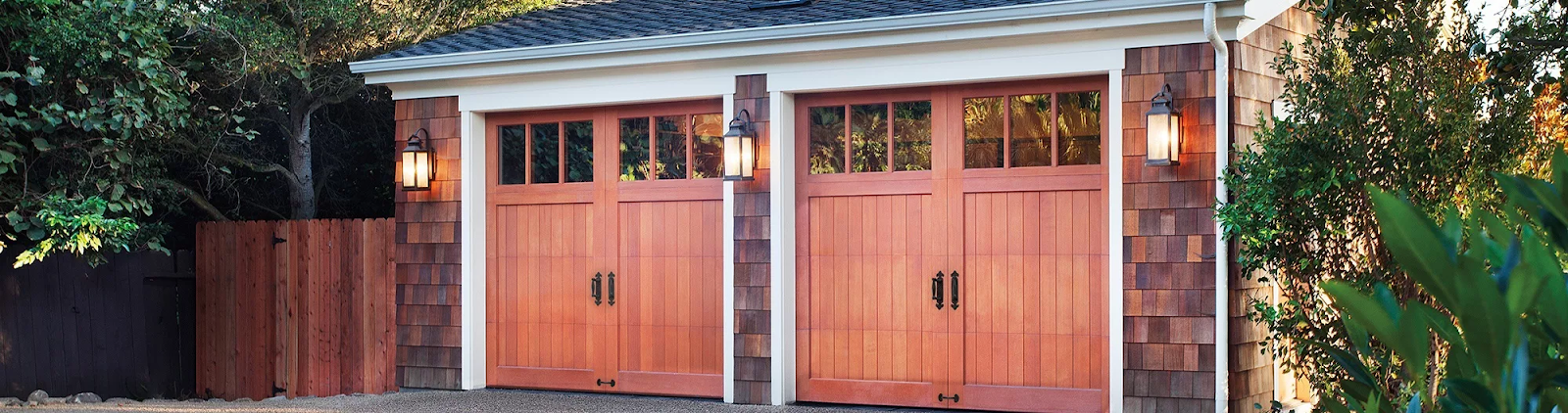 faux wood garage doors