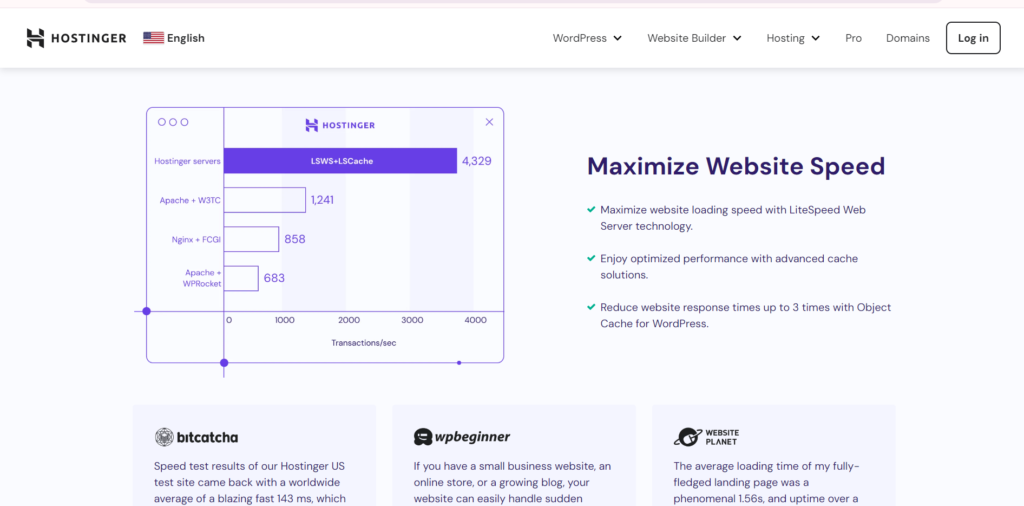 Performance and uptime