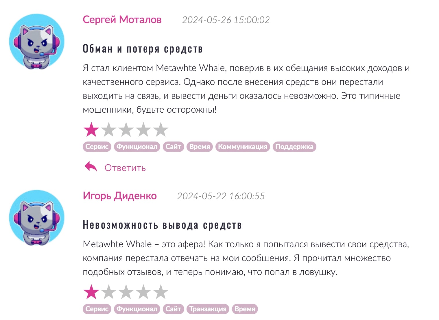 MetaWhiteWhale: отзывы о брокере. Толковый посредник или нет?