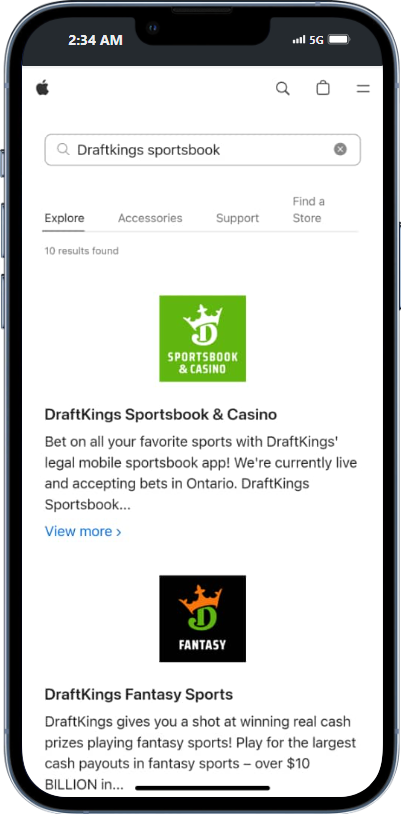 Download DraftKings app