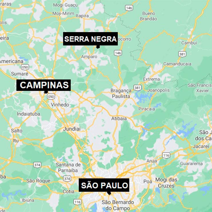 Cidade de Serra Nega no Mapa