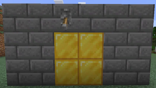 Door Construction - Piston Model - Minecraft House