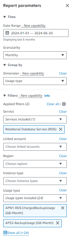 Filter Configuration