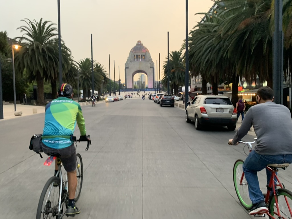 Men biking to get some regular exercise. 