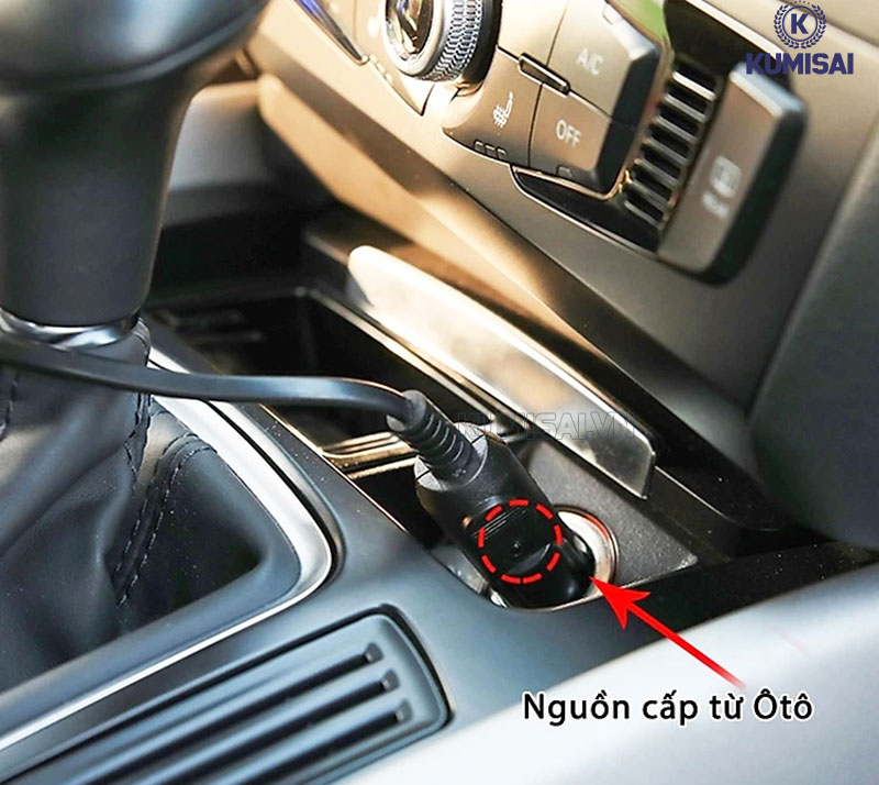 Nguồn cấp 12V từ ắc quy ô tô tiện lợi