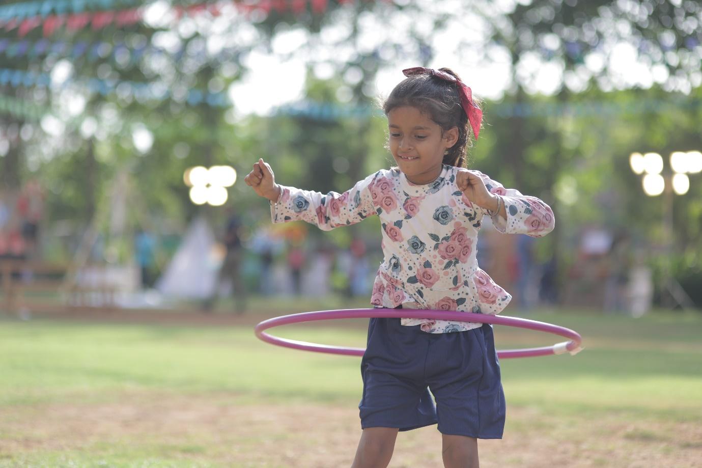 Children playing at Palava Kids Fest at Lakeshore Club Lawn in Palava City