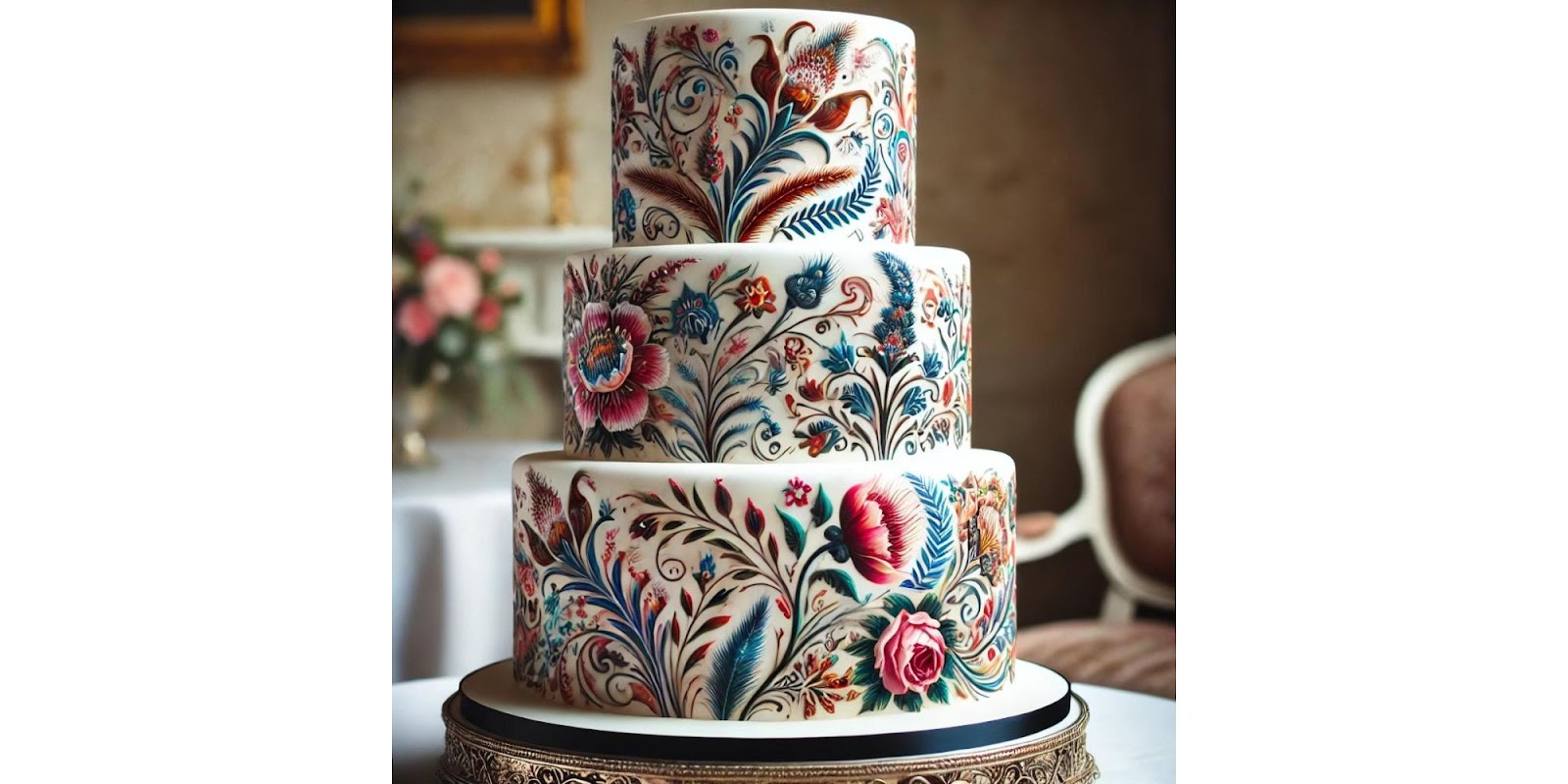 Painted Wedding Cake: Adding Personality and Uniqueness through Painted Designs