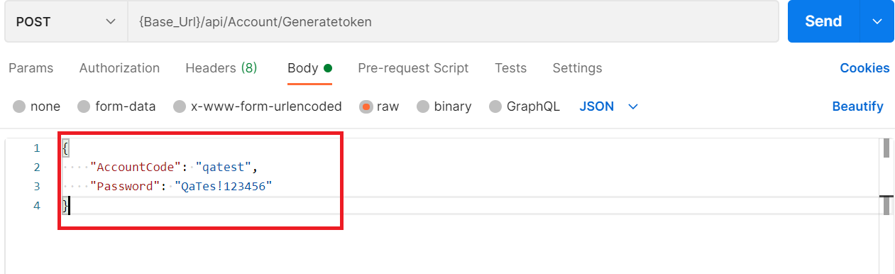 Generate Token - Availo