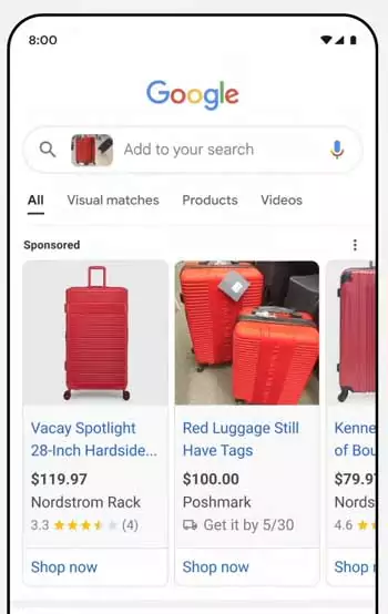 Google Lens - новая поисковая реклама
