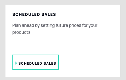 screenshot of the schedule sales tab