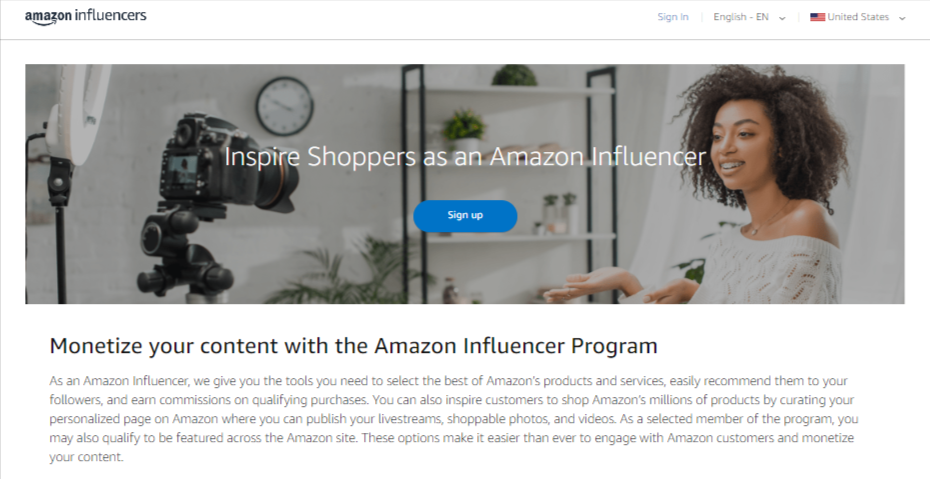 Amazon storefront application